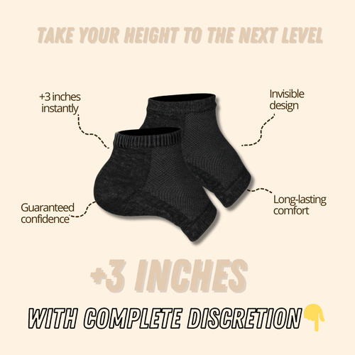 Tallngo | Height-Boost Socks 3.0 (Pack of 2)